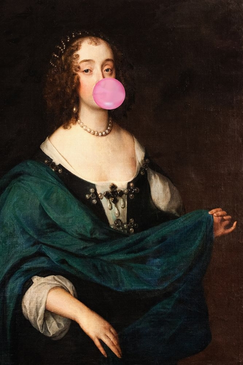 Picture of RENAISSANCE BUBBLE GUM  ALTERED ART