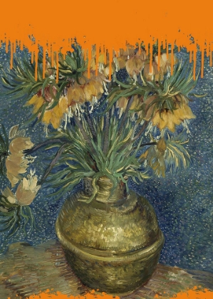 Picture of COLLAGE SUNFLOWERS AND THE SPLASH VAN GOGH