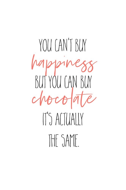 Picture of YOU CANT BUY HAPPINESS - BUT CHOCOLATE
