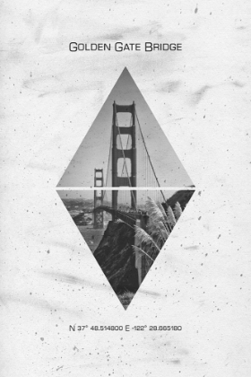 Picture of COORDINATES SAN FRANCISCO GOLDEN GATE BRIDGE