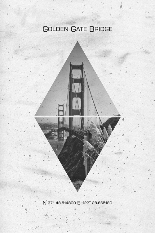Picture of COORDINATES SAN FRANCISCO GOLDEN GATE BRIDGE