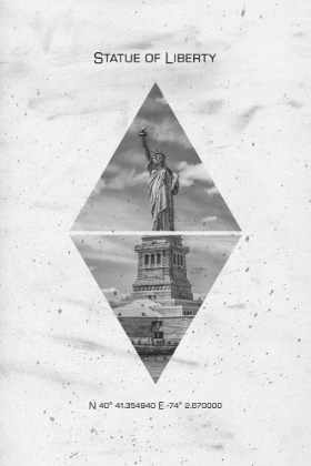 Picture of COORDINATES NEW YORK CITY STATUE OF LIBERTY