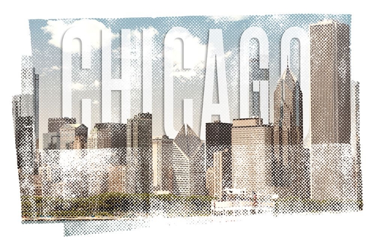 Picture of CHICAGO SKYLINE | VINTAGE