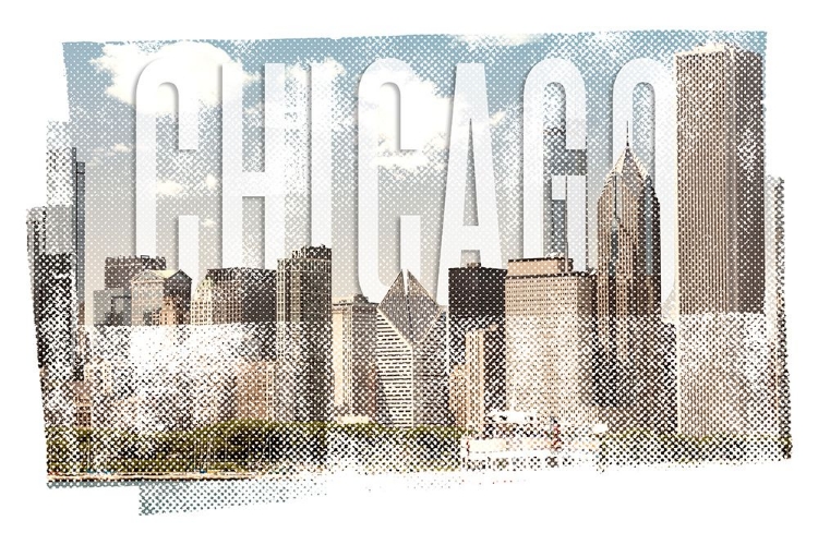 Picture of CHICAGO SKYLINE | VINTAGE