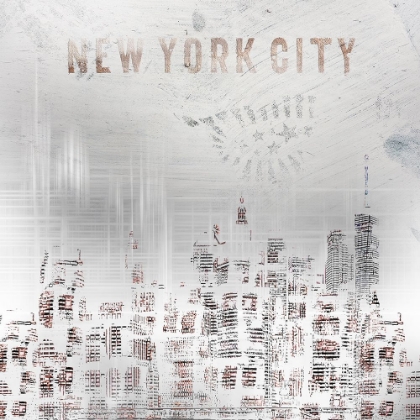 Picture of MODERN ART NEW YORK CITY SKYLINES | SHABBY CHIC