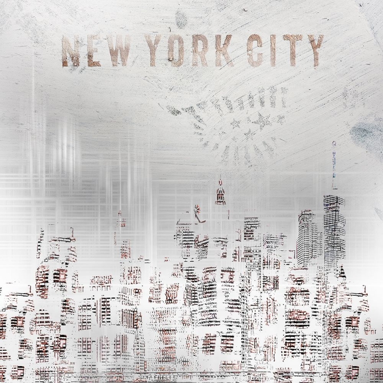 Picture of MODERN ART NEW YORK CITY SKYLINES | SHABBY CHIC