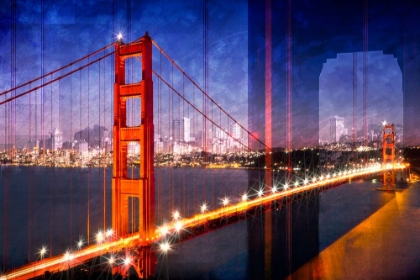 Picture of CITY ART GOLDEN GATE BRIDGE COMPOSING