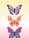 Picture of COLORFUL FLORAL BUTTERFLIES II