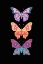 Picture of COLORFUL FLORAL BUTTERFLIES III