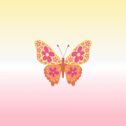 Picture of COLORFUL FLORAL BUTTERFLY