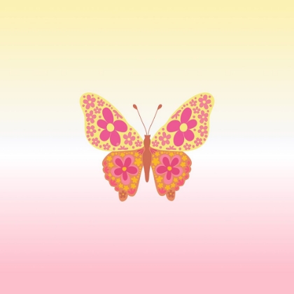 Picture of COLORFUL FLORAL BUTTERFLY