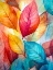 Picture of WATERCOLOR LEAVES NATURE FLORAL 11