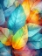 Picture of WATERCOLOR LEAVES NATURE FLORAL 7
