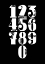 Picture of NUMBERS BLACK