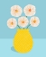 Picture of FLOWERS IN YELLOW VASE