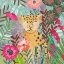Picture of LEOPARD IN FLORAL JUNGLE