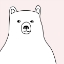 Picture of BEAR IN A PINK SQUARE