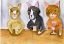 Picture of THREE CATS AT THE BAR