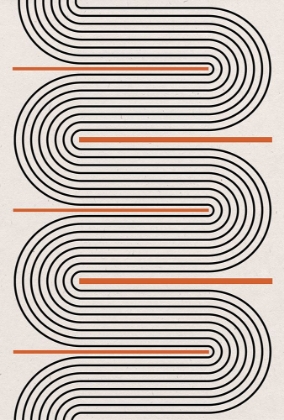 Picture of RED, BEIGE, BLACK LINES
