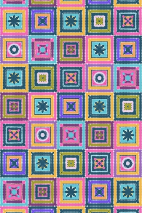 Picture of COLORFUL DIGITAL GRANDMA SQUARES II