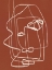 Picture of LINE ART ABSTRACT PORTRAIT TERRACOTTA 03