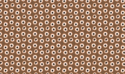 Picture of POLKA DOT FLOWER FRINGES MOCHA GOLD