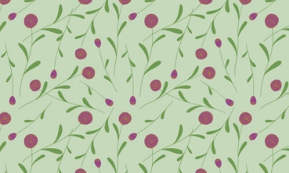 Picture of POMPOM FLOWER GREEN AND PINK HW