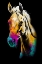 Picture of HORSE WILD TRIBAL ILLUSTRATION ART 07
