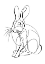 Picture of LINE ART RABBIT