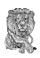 Picture of LINES ART LION