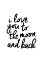 Picture of I LOVE YOU TO THE MOON AND BACK