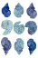 Picture of BLUE SEA SHELLS POSTER