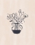 Picture of TULIPS FLOWER VASE LINE ART PRINT BY IVY GREEN ILLUSTRATIONS 4 5 RATIO