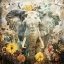 Picture of FLORAL ANIMALS VINTAGE ART ILLUSTRATION 12