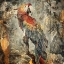 Picture of FLORAL ANIMALS VINTAGE ART ILLUSTRATION 23