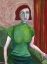 Picture of VINTAGE RED HEAD IN GREEN