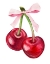 Picture of RED CHERRY PINK BOW