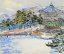 Picture of PAGODA IN THE SNOW