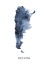 Picture of ARGENTINA WATERCOLOR MAP