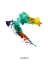 Picture of CROATIA WATERCOLOR MAP