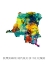 Picture of DEMOCRATIC REPUBLIC OF THE CONGO WATERCOLOR MAP