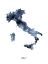 Picture of ITALY WATERCOLOR MAP