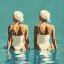 Picture of TWO FRIENDS AT THE BEACH