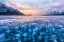Picture of SNOW STREAM OVER ARBRAHAM LAKE