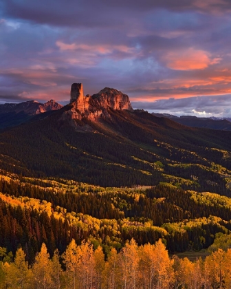 Picture of CHIMNEY ROCK SUNSET