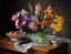 Picture of STILL LIFE WITH IRISES AND APPLES