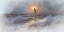 Picture of CHRIST WALKING ON THE WATER - BLUE