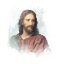 Picture of PORTRAIT OF CHRIST AFTER HOFMANN - WATERCOLOR