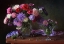 Picture of STILL LIFE WITH ASTERS AND ZINNIAS