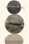Picture of 3 GREY AND GOLD SPHERES 1